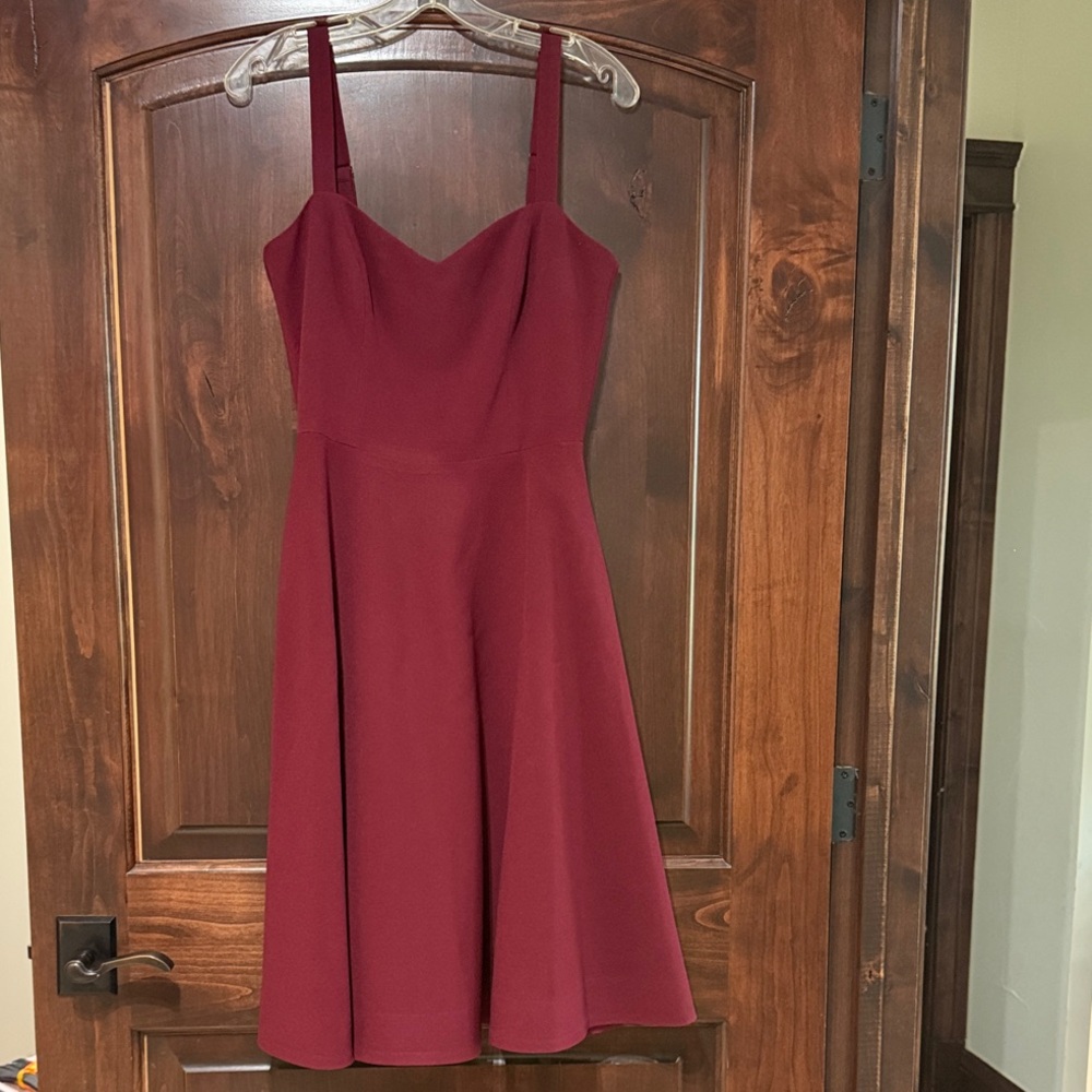 Dress The Population Elegant Burgundy Dress
